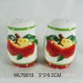 Lovely cerâmica Apple Pepper Shakers